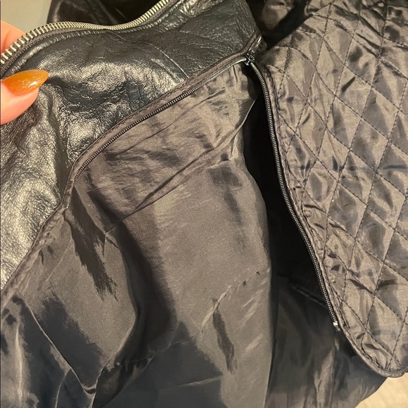 Wilson’s Leather Jacket with Belt Black Thinsulate Removable Lining Size XL - Picture 11 of 11